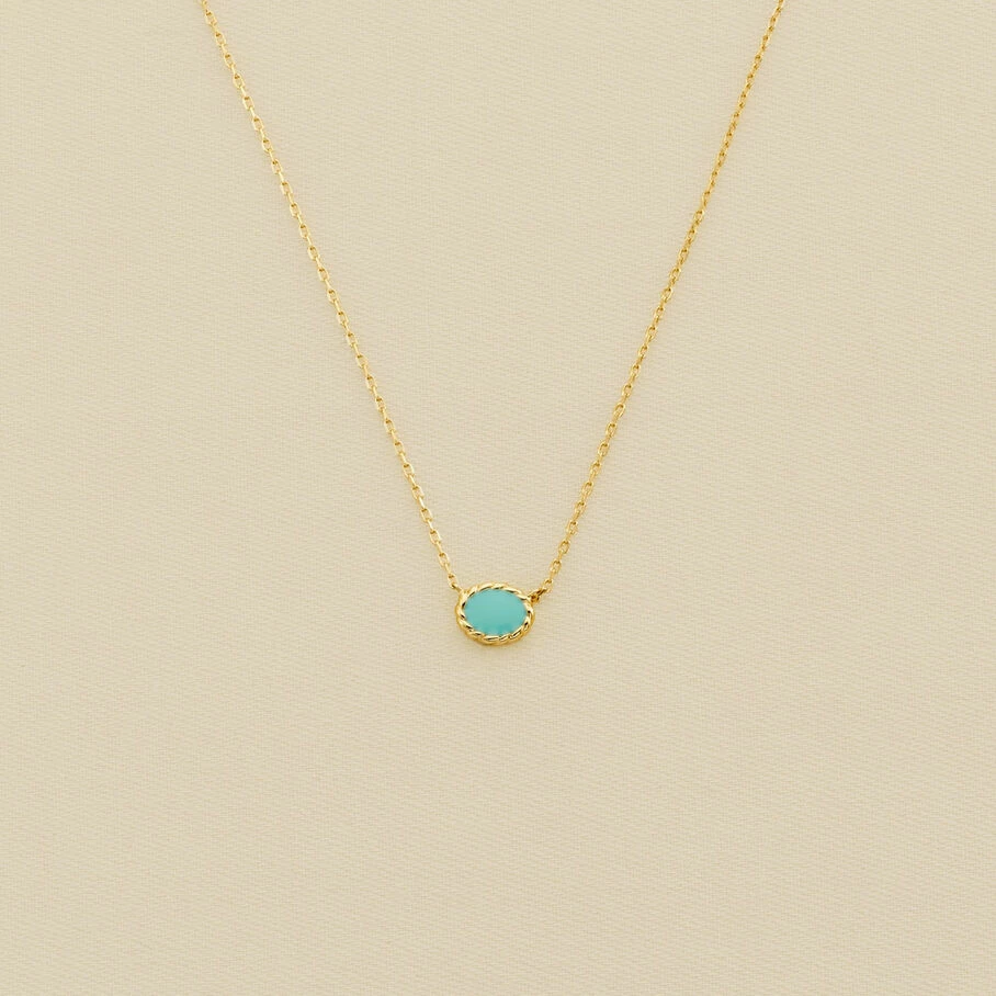 AGATHA FR Collier Ras Du Cou ATMA - Lapis/ Bleu – Image 2